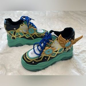 Anthony Wang Genshin Impact Venti Fan-made Hidden Wedge Women's Combat Sneakers
